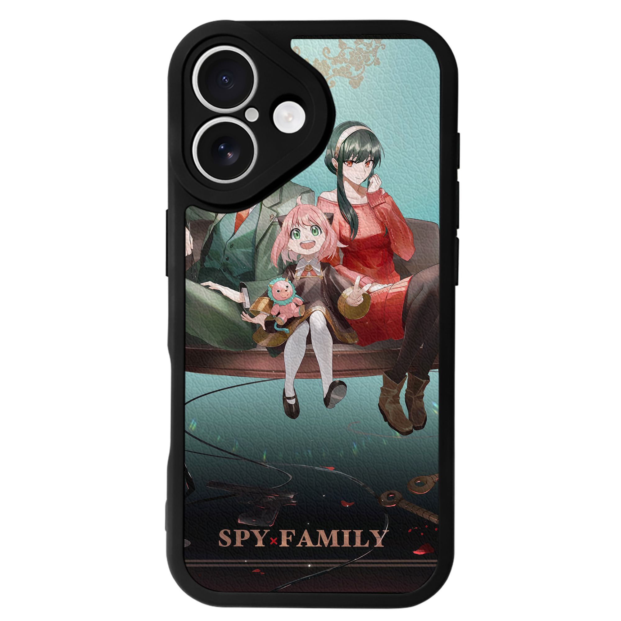 （画像用） SPY×FAMILY间谍家家酒 【iPhone 16シリーズ対応】シリコンスマホケース（レザー調） 材質：シリコン